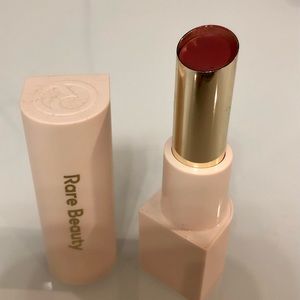 Rare Beauty Dewy Lip Balm in shade: 
Empathy.